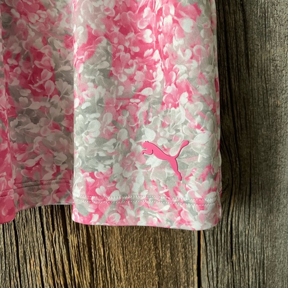 Puma Pwrshape Pink Floral Print Knit Golf Skirt - Picture 3 of 9